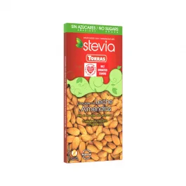 Ciocolata cu migdale intregi cu stevia, 125g, Torras — preț și oferte