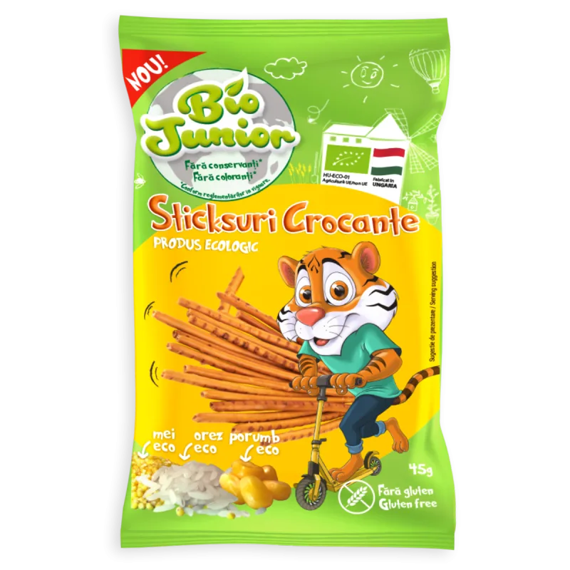 Sticksuri fara gluten Bio, 45g, Bio Junior — preț și oferte