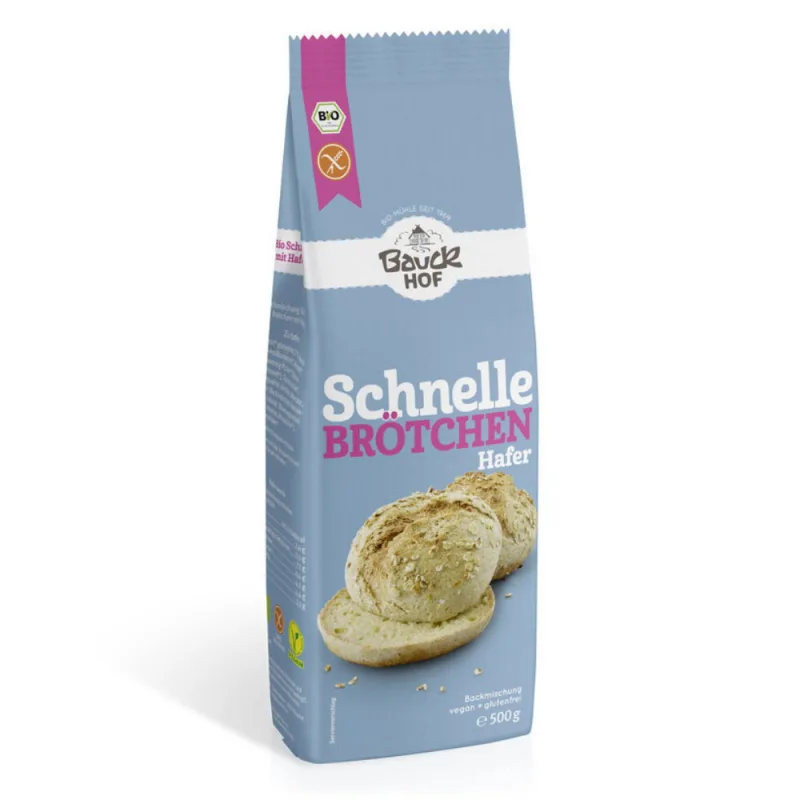 Chifle rapide cu ovaz bio fara gluten, 500g, Bauckhof — preț și oferte