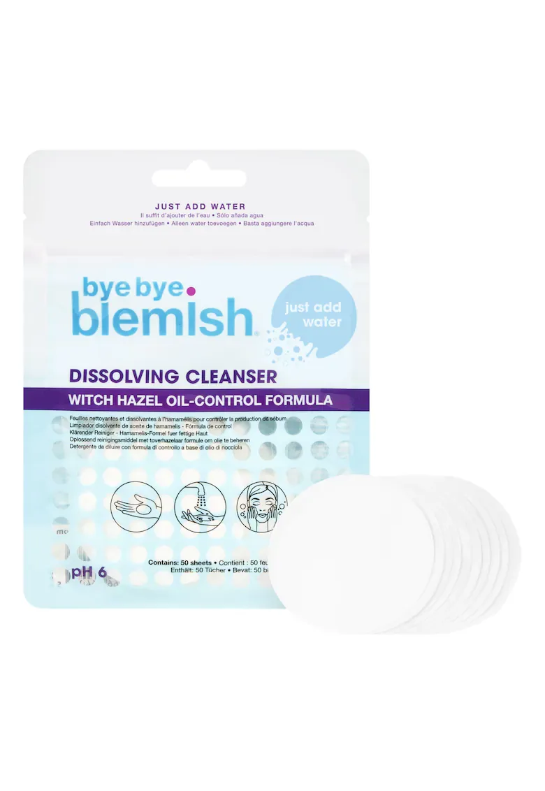 Dischete demachiante Dissolving Cleanser, 50 bucati, Bye Bye Blemish — preț și oferte