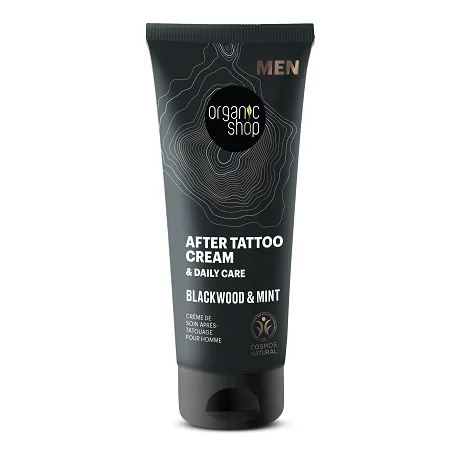 Crema pentru tatuaje Blackwood & Mint, 75ml, Organic Shop — preț și oferte