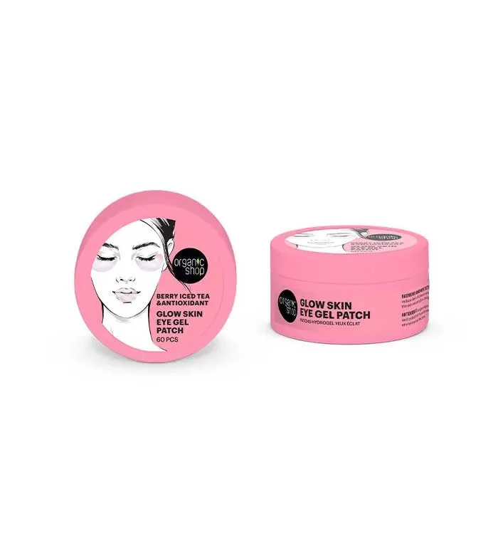 Plasturi pentru ochi cu gel antioxidant Berry Iced Tea, 60 bucati, Organic Shop — preț și oferte