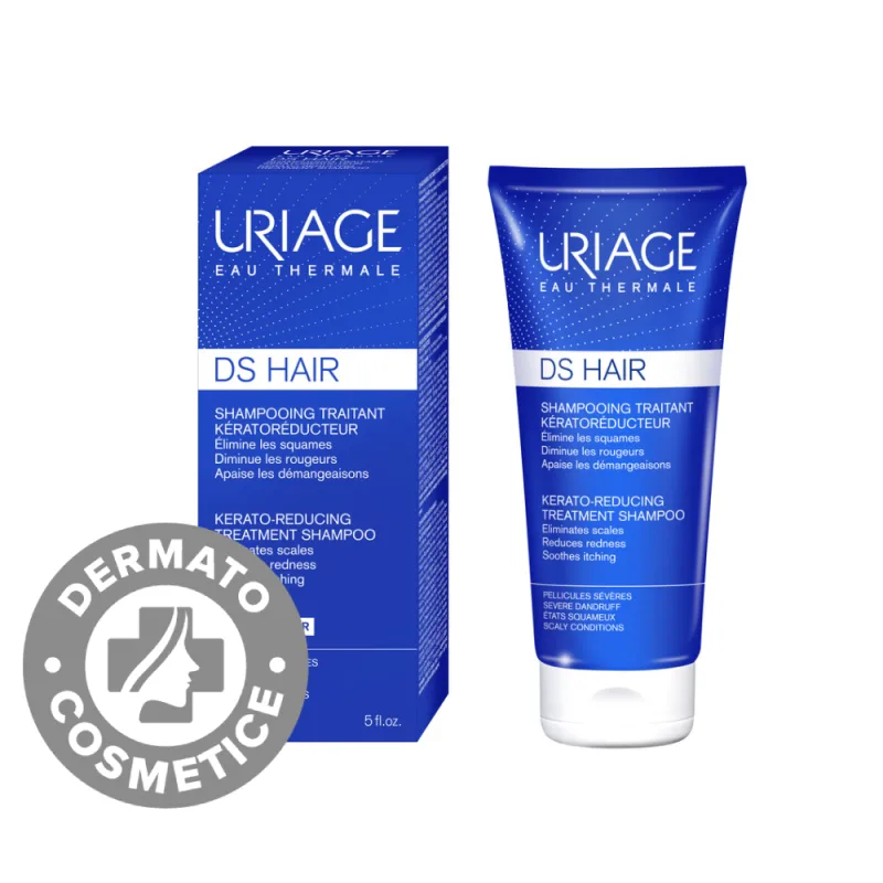 Sampon tratament kerato-reductor cu apa termala DS Hair, 150ml, Uriage — preț și oferte