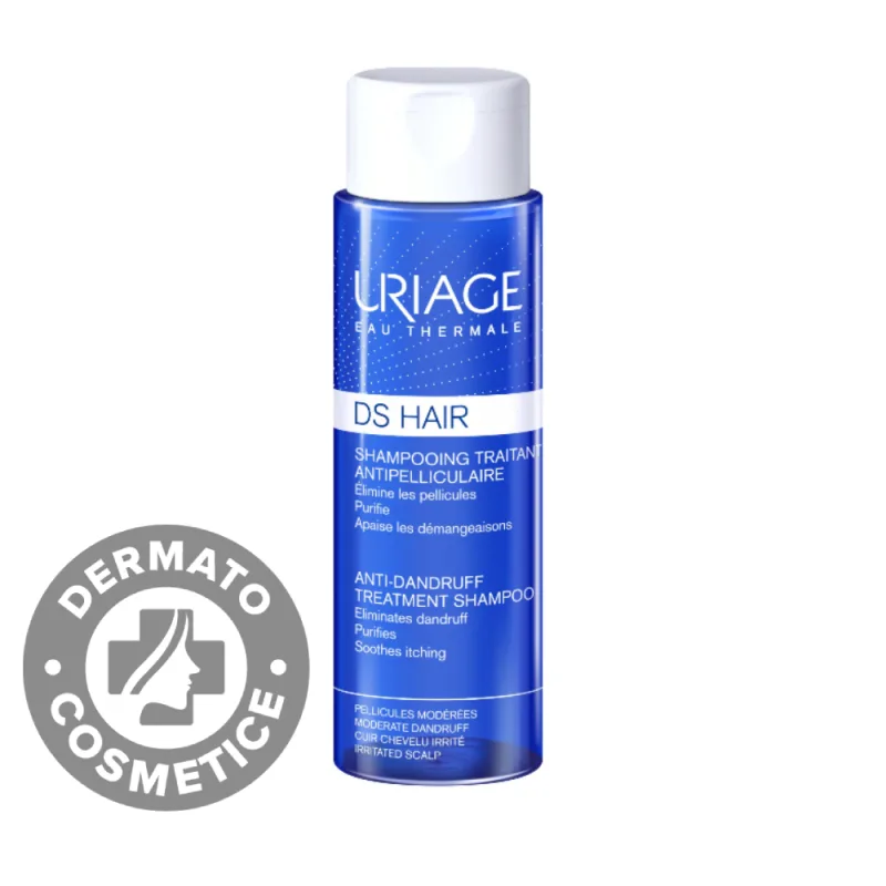 Sampon tratament antimatreata cu apa termala DS Hair, 200ml, Uriage — preț și oferte