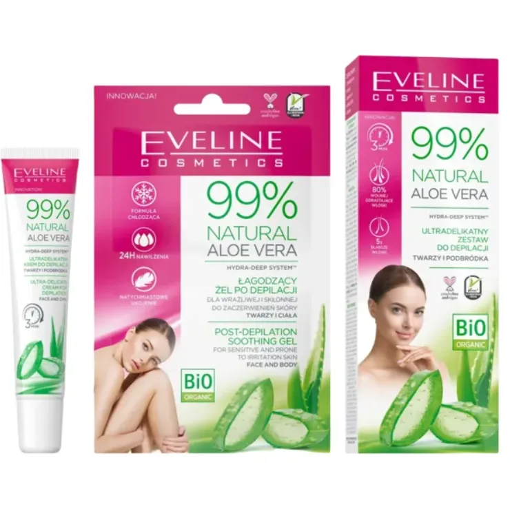 Pachet Crema pentru epilare, 20ml + Gel dupa eplilare, 2x5ml, Eveline Cosmetics — preț și oferte