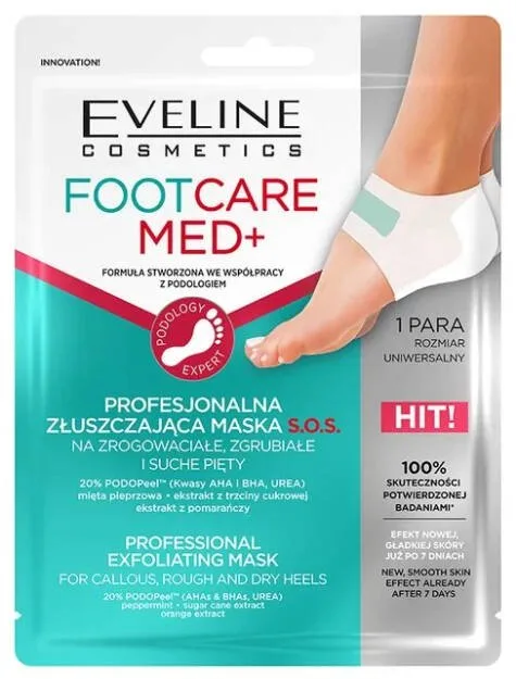 Masca exfolianta pentru picioare Foot Care Med+, 1 bucata, Eveline Cosmetics — preț și oferte