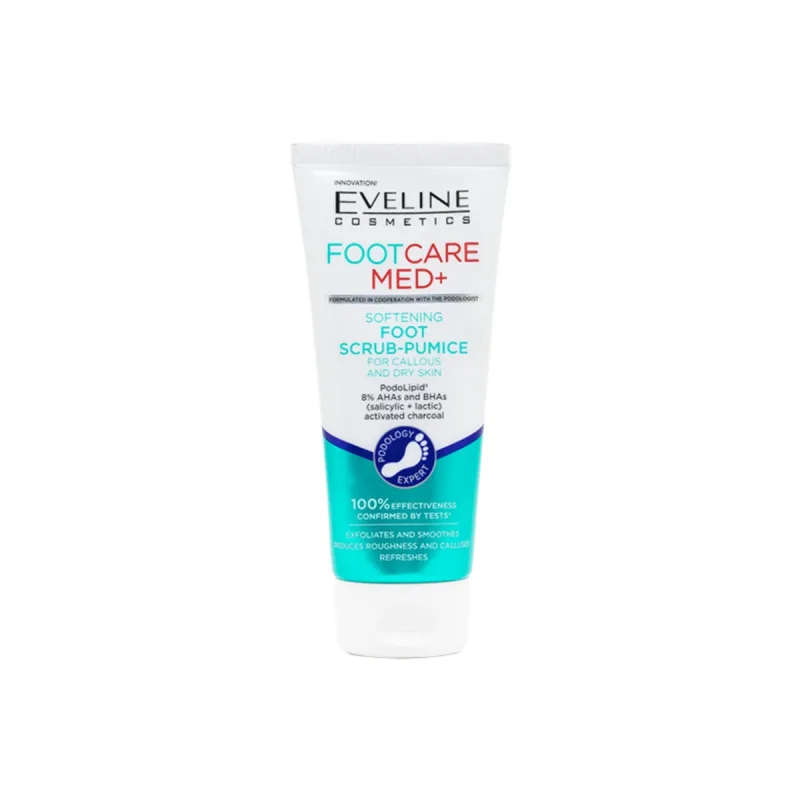 Scrub pentru picioare Foot Care Med+, 100ml, Eveline Cosmetics — preț și oferte