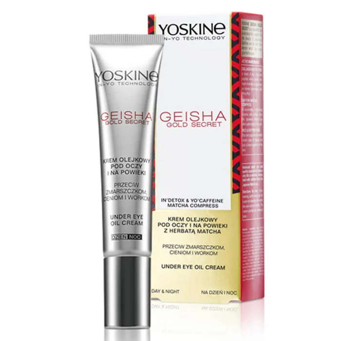 Crema antirid si anticearcan pentru ochi de zi si noapte Geisha Gold Secret, 15ml, Yoskine — preț și oferte