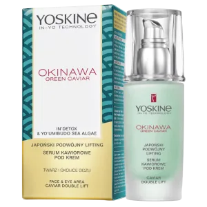 Ser dublu lift cu caviar verde pentru fata si ochi Okinawa Green Caviar, 30ml, Yoskine