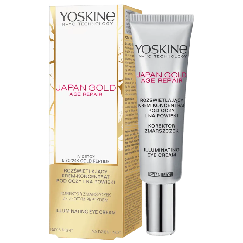 Crema iluminatoare pentru ochi de zi si noapte Japan Gold, 15ml, Yoskine — preț și oferte