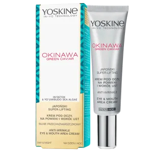 Crema antirid pentru zona ochilor si a gurii de zi si noapte Okinawa Green Caviar, 15ml, Yoskine