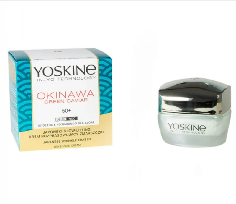 Crema antirid pentru ten 50+ Okinawa Green Caviar, 50ml, Yoskine — preț și oferte