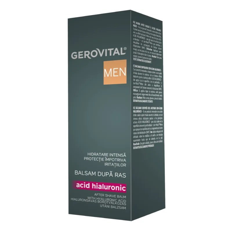 Balsam dupa ras cu acid hialuronic Men, 100ml, Gerovital — preț și oferte