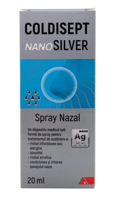 Spray pentru nas Coldisept NanoSilver, 20ml, Arkona — preț și oferte