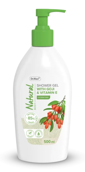 Dr. Max Natural Gel de dus cu Goji si Vitamina E, 500ml