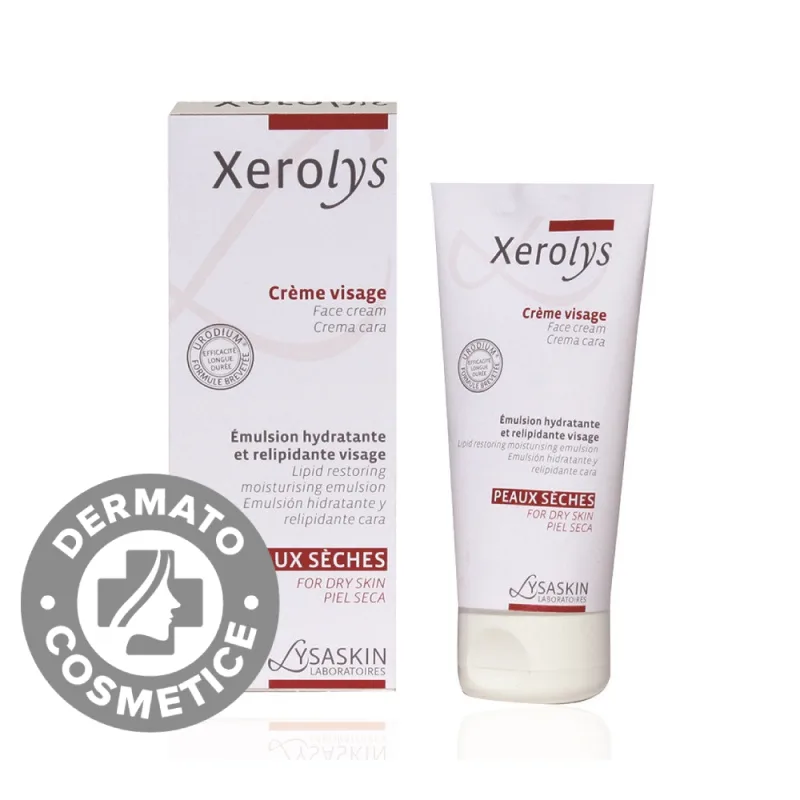 Crema hidratanta și relipidifianta pentru fata Xerolys, 50 ml, Lysaskin — preț și oferte