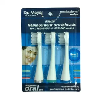 Rezerva capete pentru periuta sonica GTS2000/  GTS2060/  GTS2050, 3 bucati, Dr.Mayer — preț și oferte
