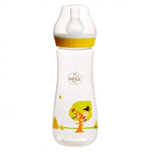 Biberon cu tetina  Pupaza din tei  pentru +3luni Baby, 250ml, Minut