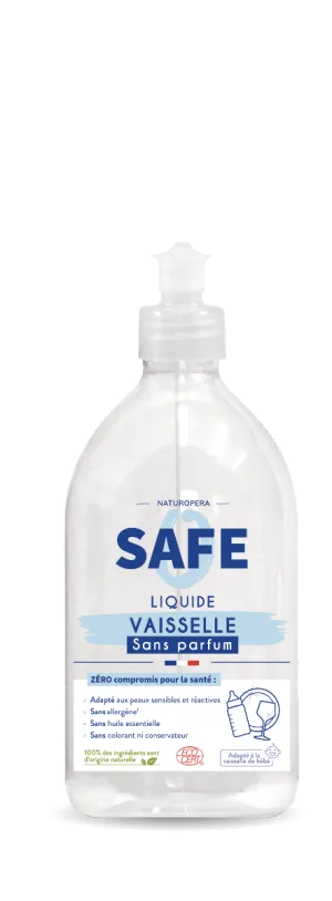 Detergent bio pentru vase fara parfum sau alergeni, 500ml, Safe