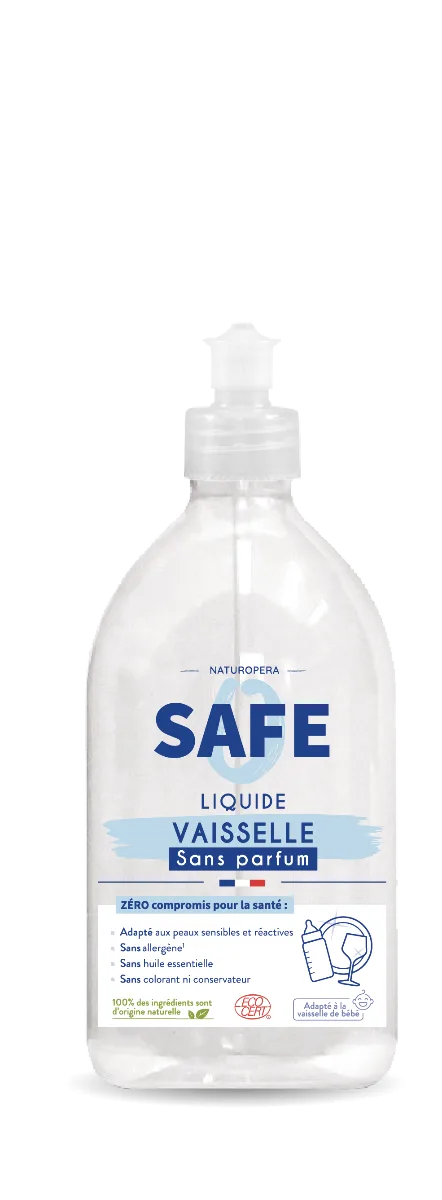 Detergent bio pentru vase fara parfum sau alergeni, 500ml, Safe — preț și oferte