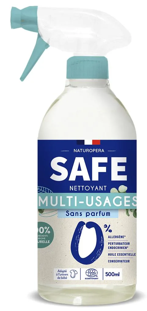 Detergent bio multisuprafete cu pulverizator fara parfum sau alergeni, 500ml, Safe — preț și oferte