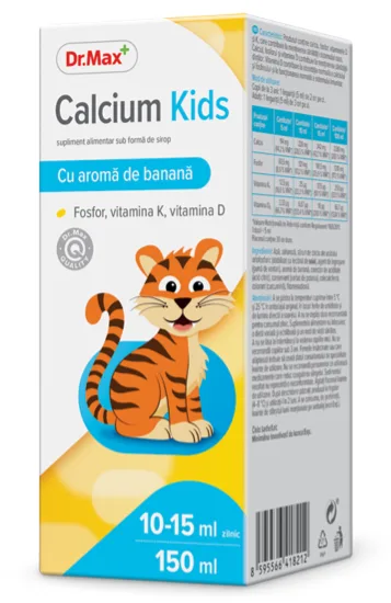 Dr. Max Calcium Kids sirop, 150ml — preț și oferte