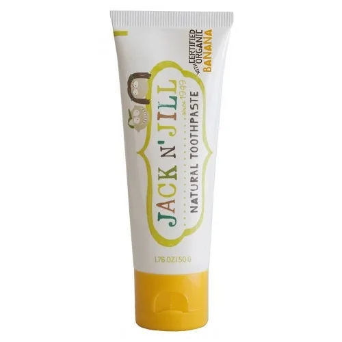 Pasta de dinti naturala pentru copii de la +6 luni cu aroma de banane, 50g, Jack N' Jill Kids — preț și oferte