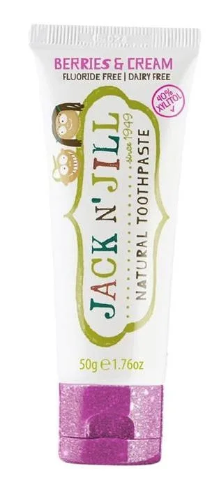 Pasta de dinti naturala pentru copii de la +6 luni cu aroma Berries & Cream, Jack N' Jill Kids — preț și oferte