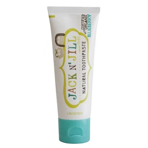 Pasta de dinti naturala pentru copii incepand cu +6 luni cu afine organice, 50g, Jack N' Jill Kids — preț și oferte