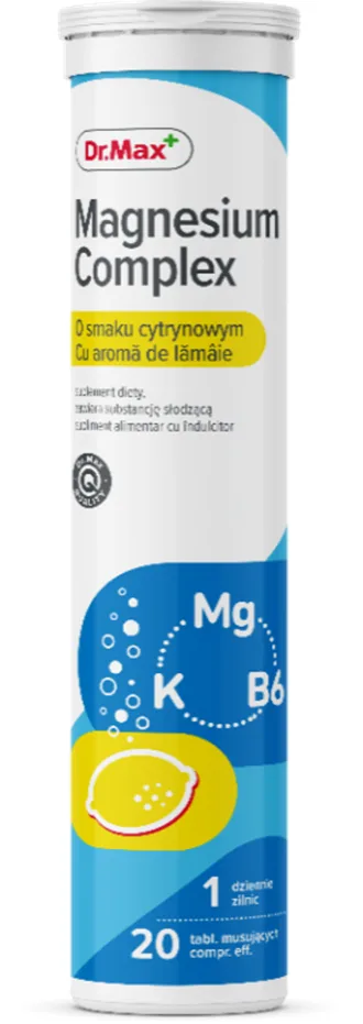 Dr. Max Magnesium Complex, 20 comprimate efervescente — preț și oferte