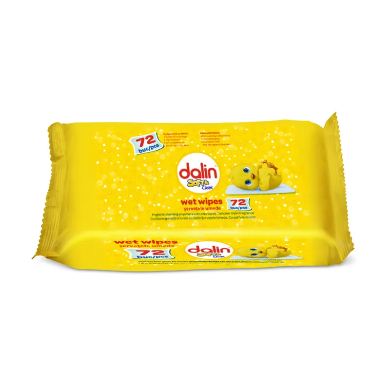 Servetele umede Soft & Clean, 72 bucati, Dalin — preț și oferte