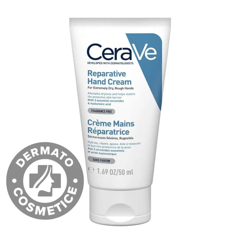 Crema reparatoare pentru maini uscate, 50ml, CeraVe — preț și oferte
