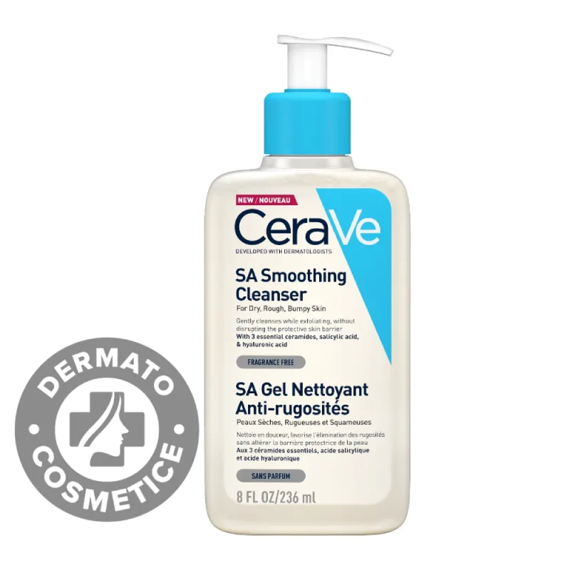 Gel de curatare exfoliant S.A pentru fata si corp piele uscata si aspra cu rugozitati, 473ml, CeraVe — preț și oferte