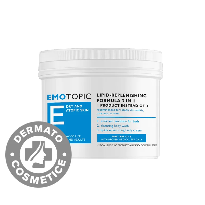 Formula relipidanta 3 in 1 pentru corp Dry and Atopic E, 500ml, Pharmaceris — preț și oferte
