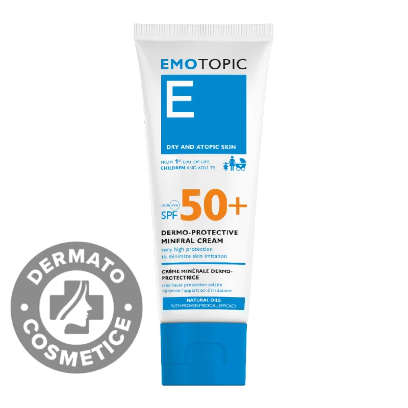 Crema minerala dermo-protectoare SPF50+ Dry and Atopic E, 75ml, Pharmaceris — preț și oferte