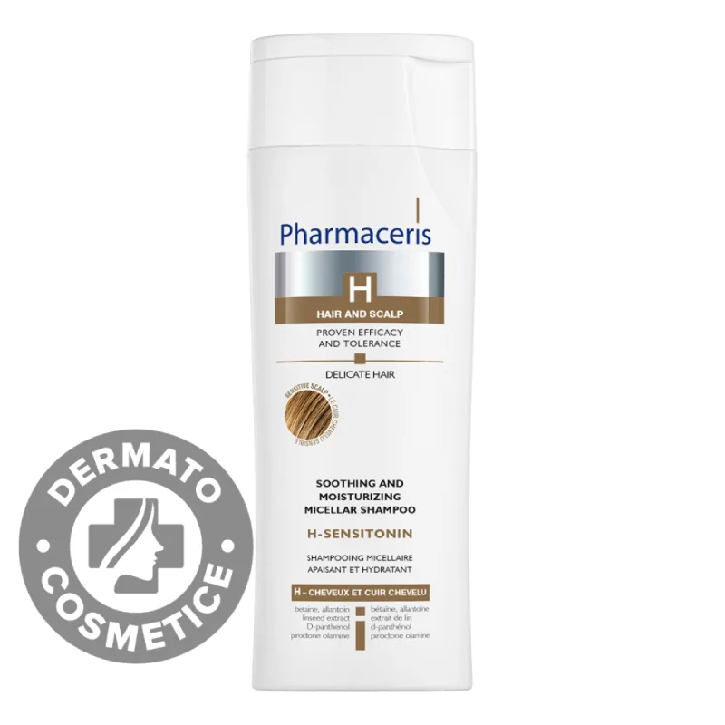 Sampon calmant pentru scalp sensibil & par fin si delicat Sensitonin H, 250ml, Pharmaceris — preț și oferte