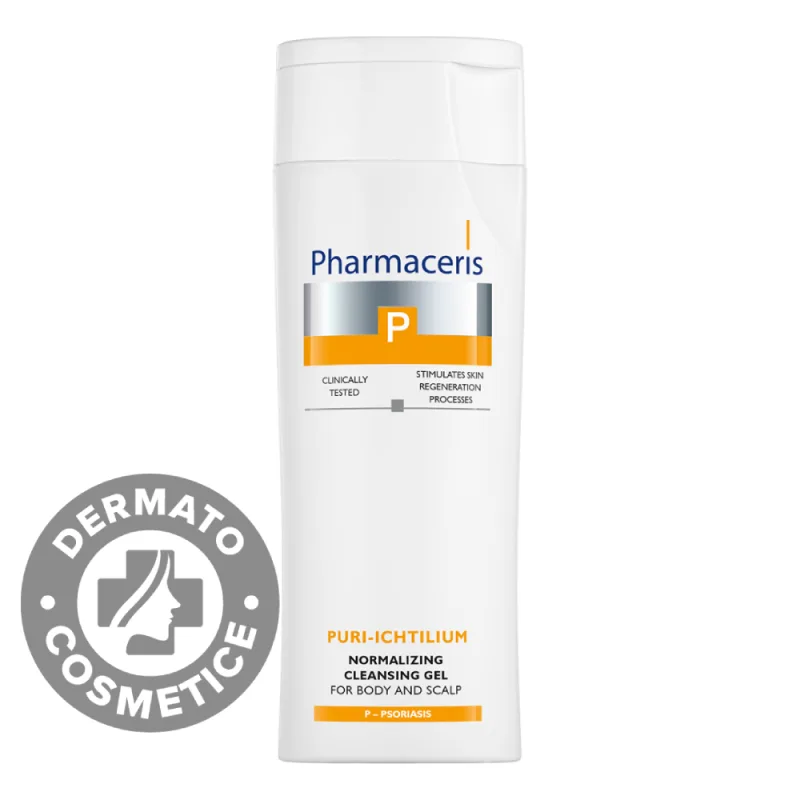 Gel de spalare pentru corp si scalp Puri-Ichtilium P, 225ml, Pharmaceris — preț și oferte