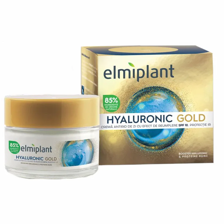 Crema de zi pentru femei Hyaluronic Gold, 50ml, Elmiplant — preț și oferte