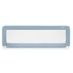 Bariera de protectie pat pentru bebelusi Albastru-gri XL 45111, 150cm, Reer