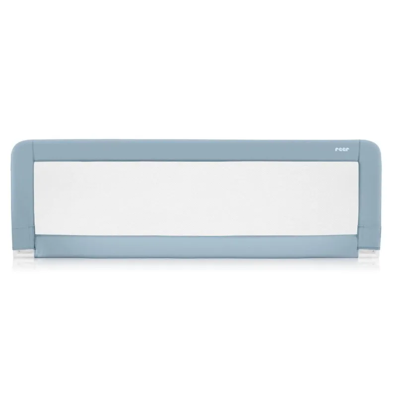 Bariera de protectie pat pentru bebelusi Albastru-gri XL 45111, 150cm, Reer — preț și oferte