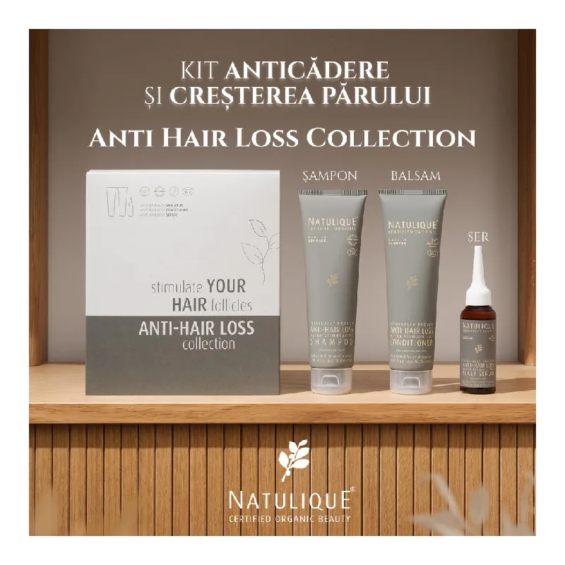 Set Sampon, Balsam si Ser Anti-Hair Loss Collection, Natulique — preț și oferte