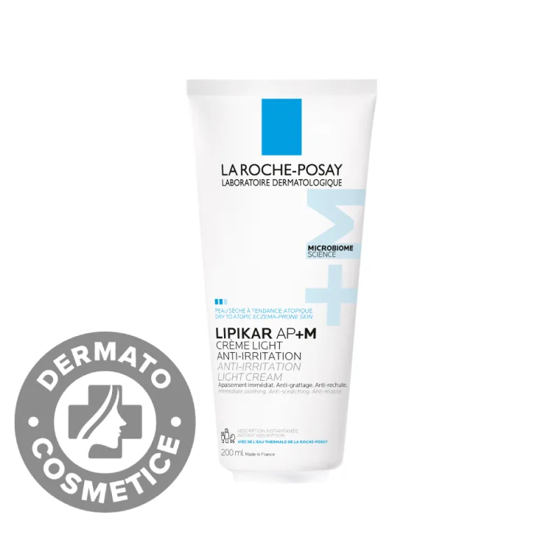Balsam cu absorbtie rapida si tripla actiune impotriva puseurilor de uscaciune a pielii Lipikar Light AP+M, 200ml, La Roche Posay — preț și oferte