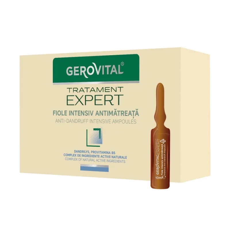 Fiole intensiv antimatreata Tratament Expert, 10 fiole x 10ml, Gerovital — preț și oferte