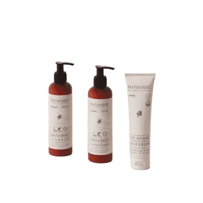 Set Sampon, Balsam si Crema Curls&Waves, Natulique — preț și oferte