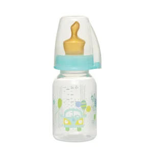 Biberon PP Family unisex cu tetina din latex ortodontica pentru ceai (S) 0-6 luni, 125ml, Nip