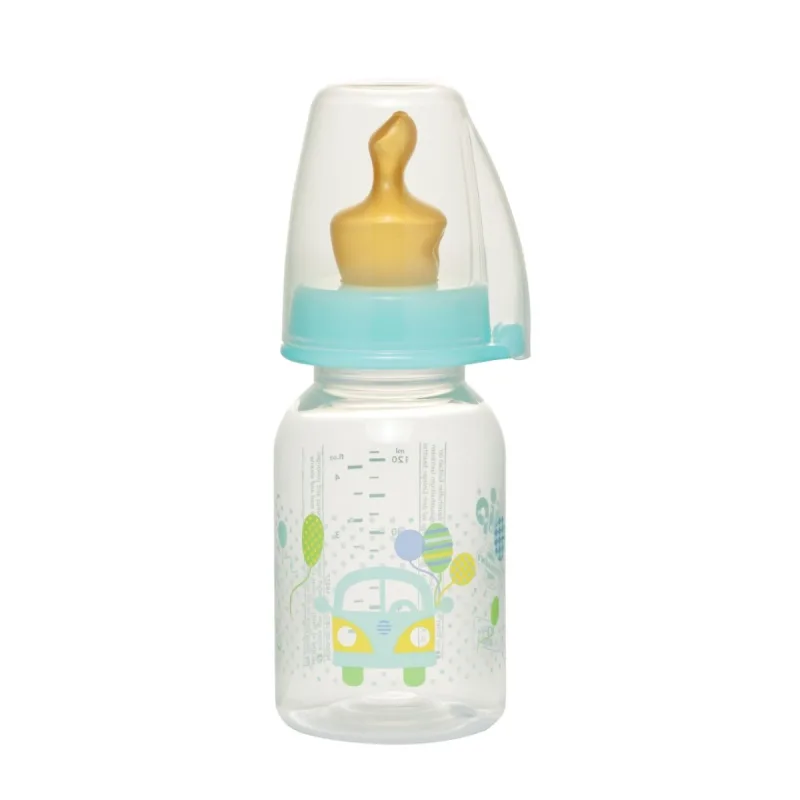 Biberon PP Family unisex cu tetina din latex ortodontica pentru ceai (S) 0-6 luni, 125ml, Nip — preț și oferte