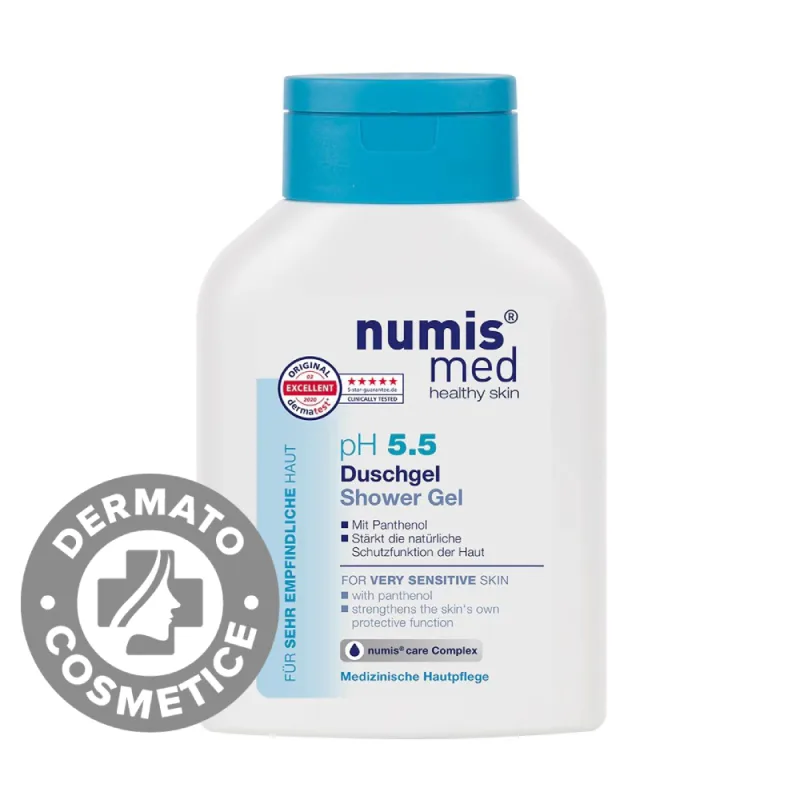 Gel de dus cu pH 5.5 Sensitive, 200ml, Numismed — preț și oferte