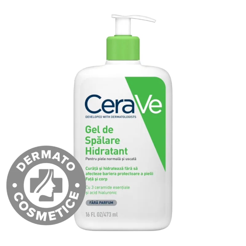 Gel de spalare hidratant piele normala-uscata, 473ml, CeraVe — preț și oferte