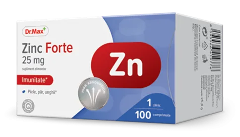 Dr. Max Zinc Forte 25mg, 100 comprimate filmate — preț și oferte