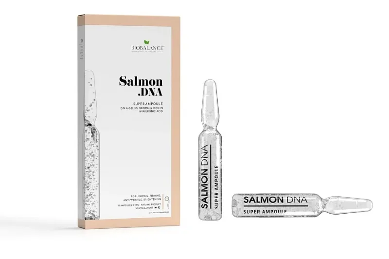 Fiole concentrare anti-imbatranire cu acid hialuronic din caviar de somon, 10x2ml, Bio Balance — preț și oferte